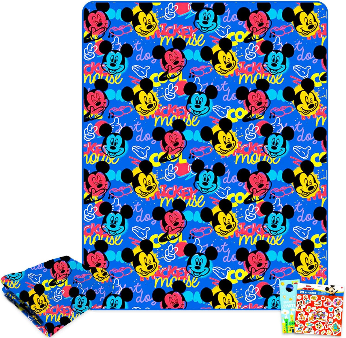 Disney Juego de manta de Mickey Mouse \u2013 Paquete de manta de fo...
