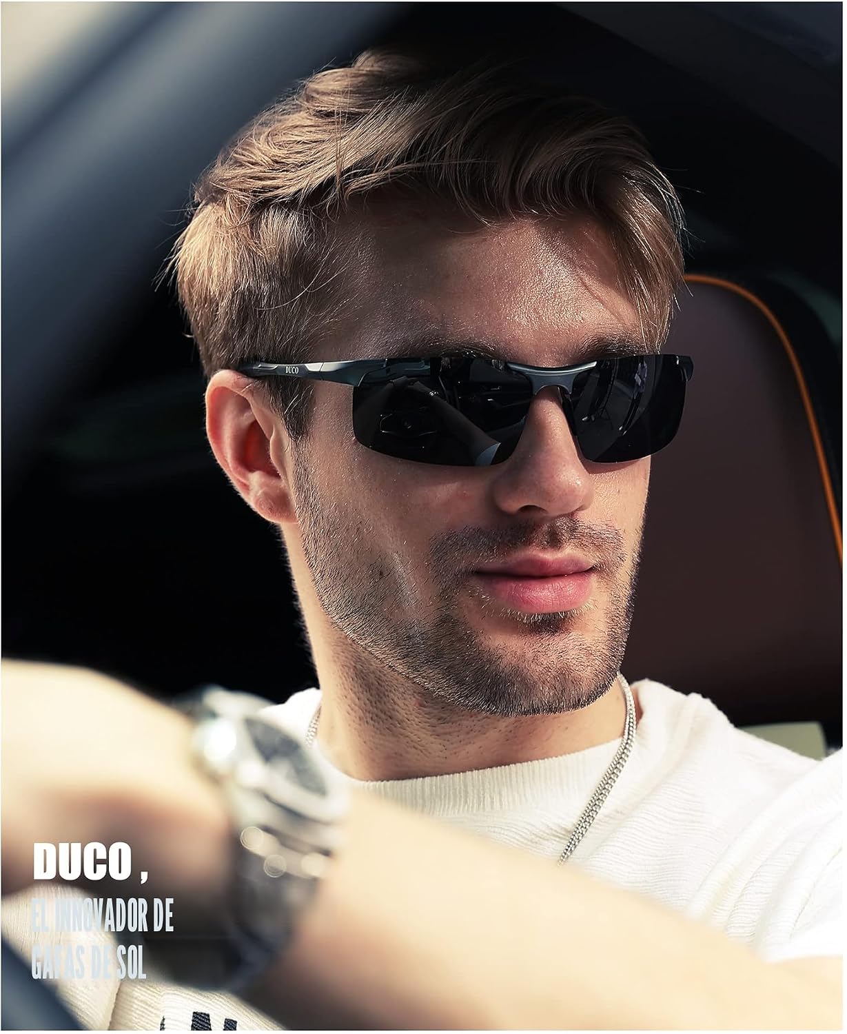 Duco - Gafas de sol deportivas polarizadas para hombre con protecci...