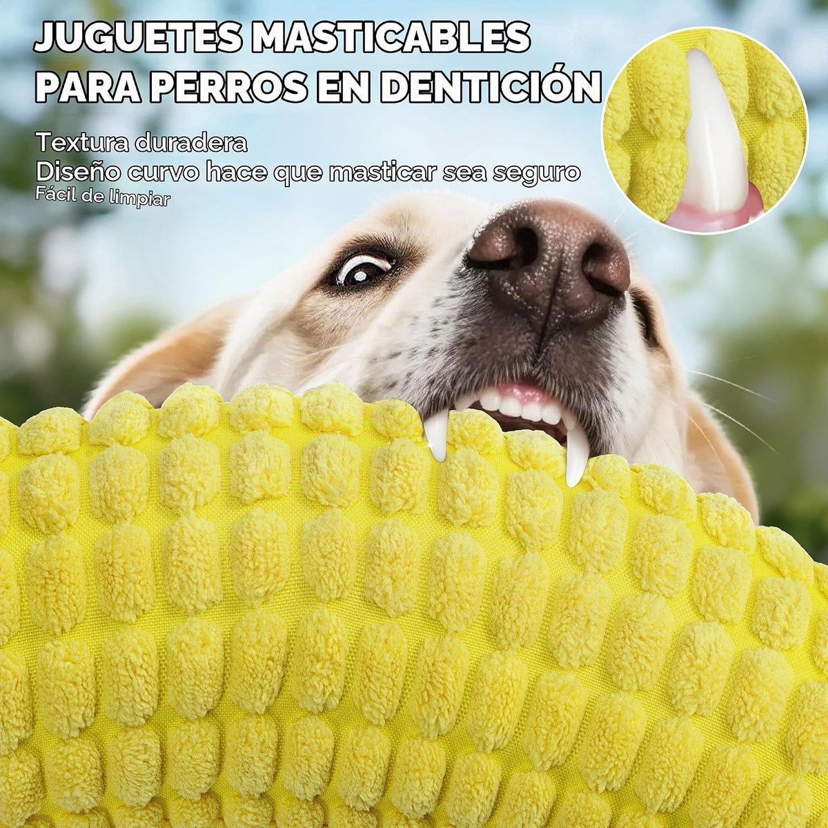 Vitscan Juguetes Resistentes para Perros para Masticadores No Agres...