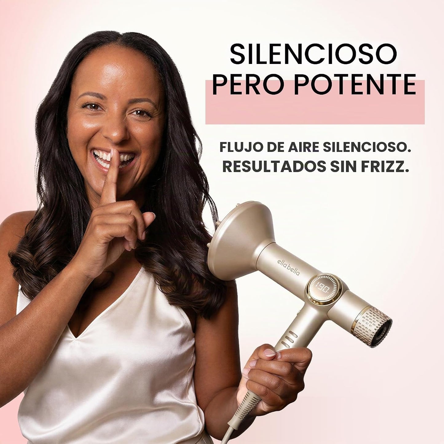 ELLA BELLA® - Secador de pelo iónico profesional con difusor \u2022...