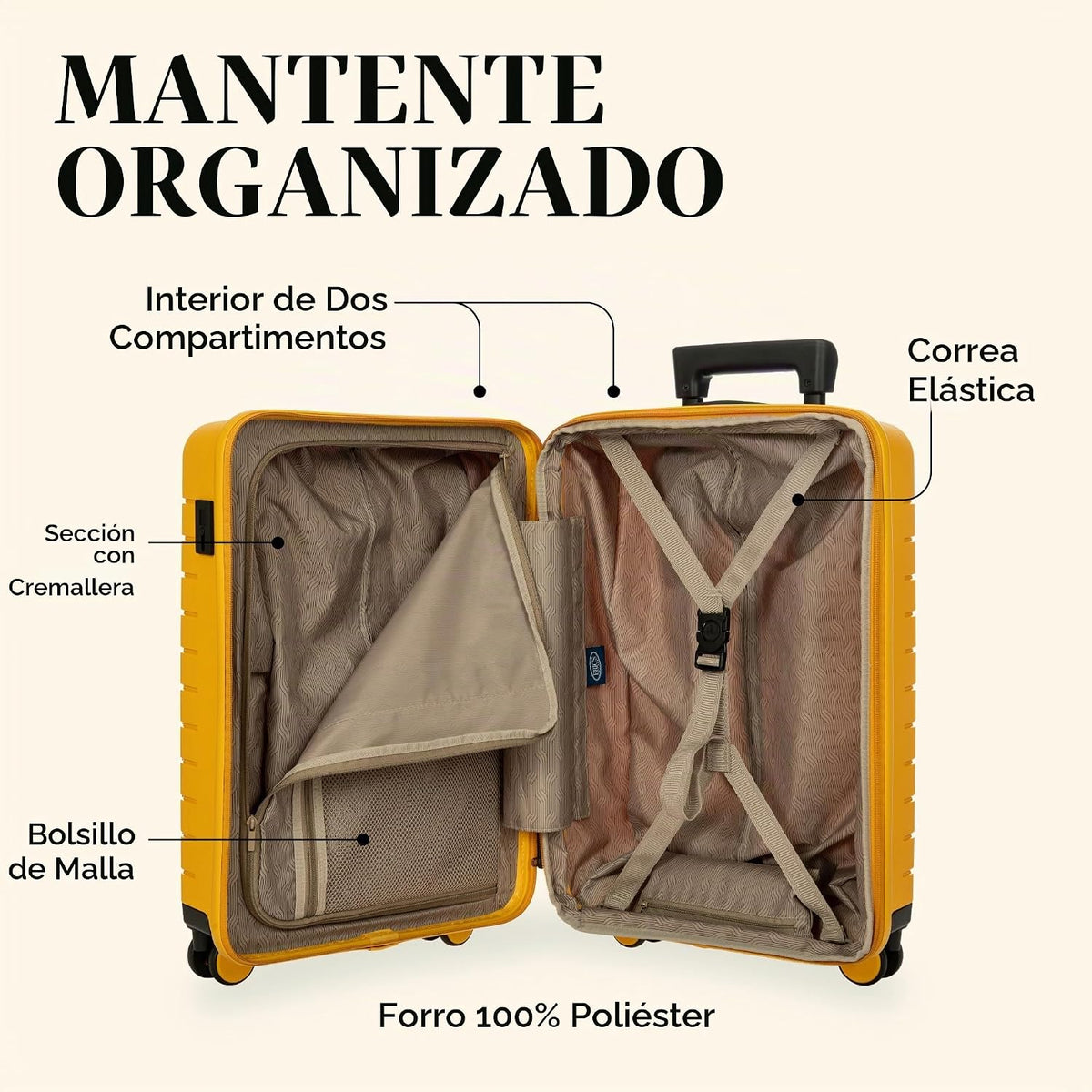 Bric's B|Y Ulisse Maleta de Mano con Ruedas Giratorias, Equipaj...