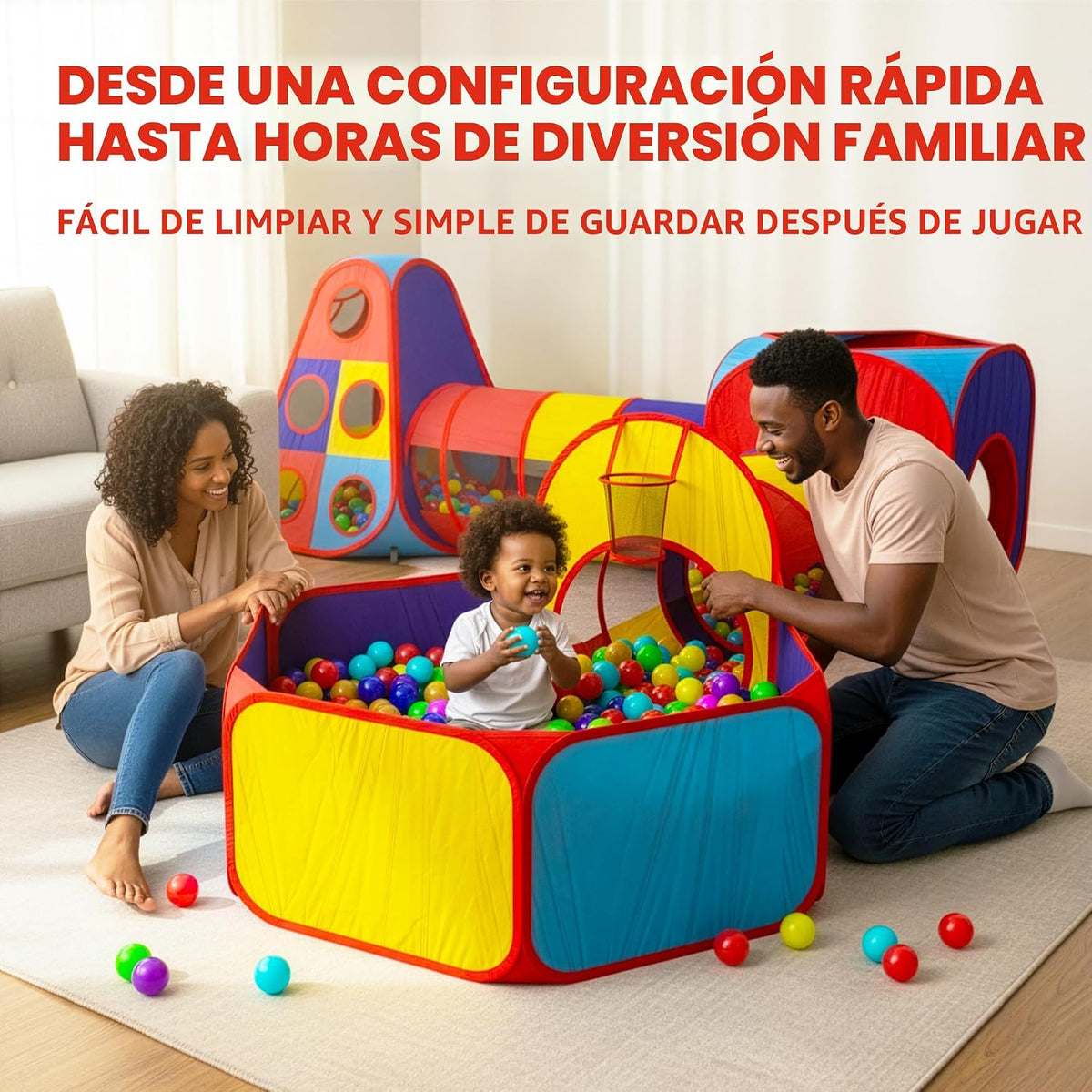 Playz 5 piezas de tiendas de campaña infantiles y túneles - Piscina...