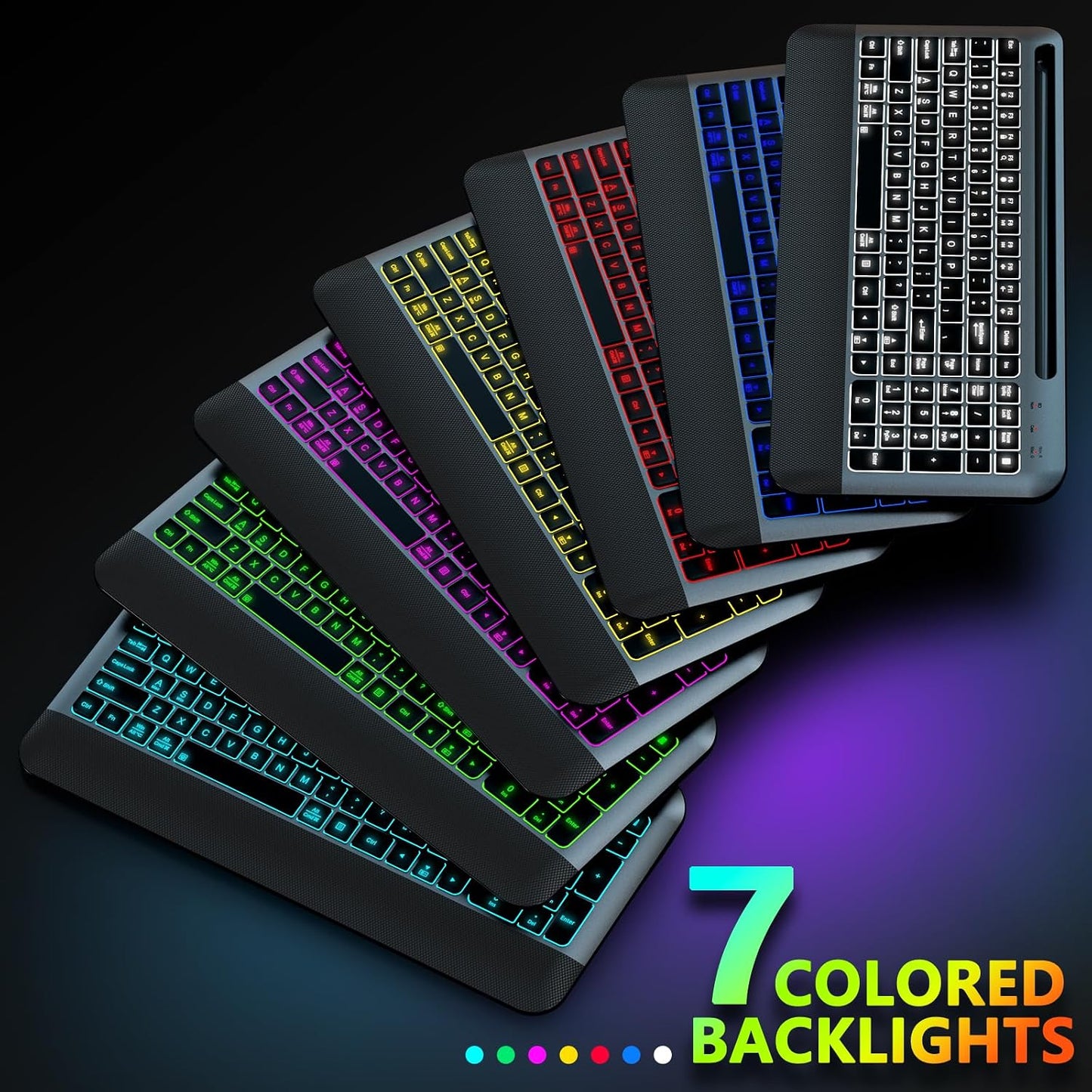 JOYACCESS Silent - Juego de mouse y teclado inalámbrico con retroil...