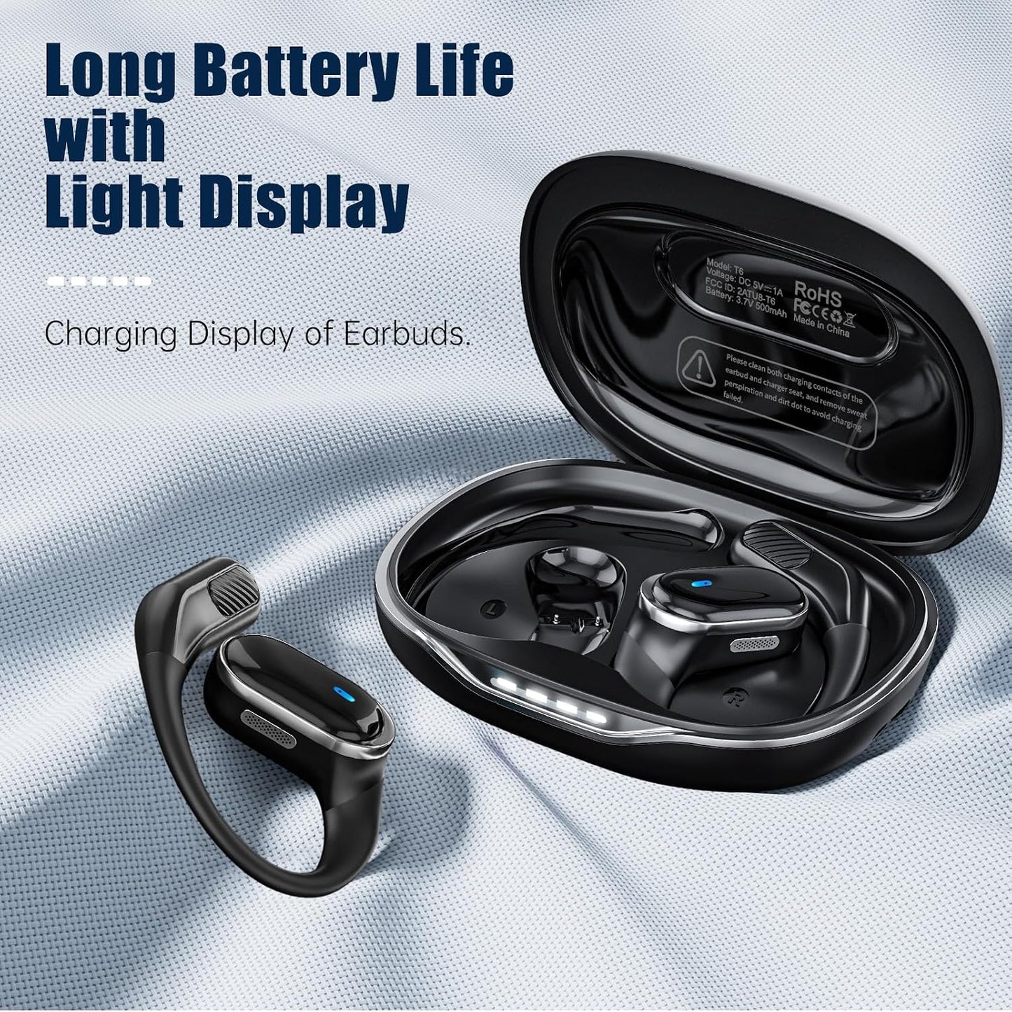 TRAUSI Auriculares inalámbricos Bluetooth 5.4, IPX7 impermeables co...