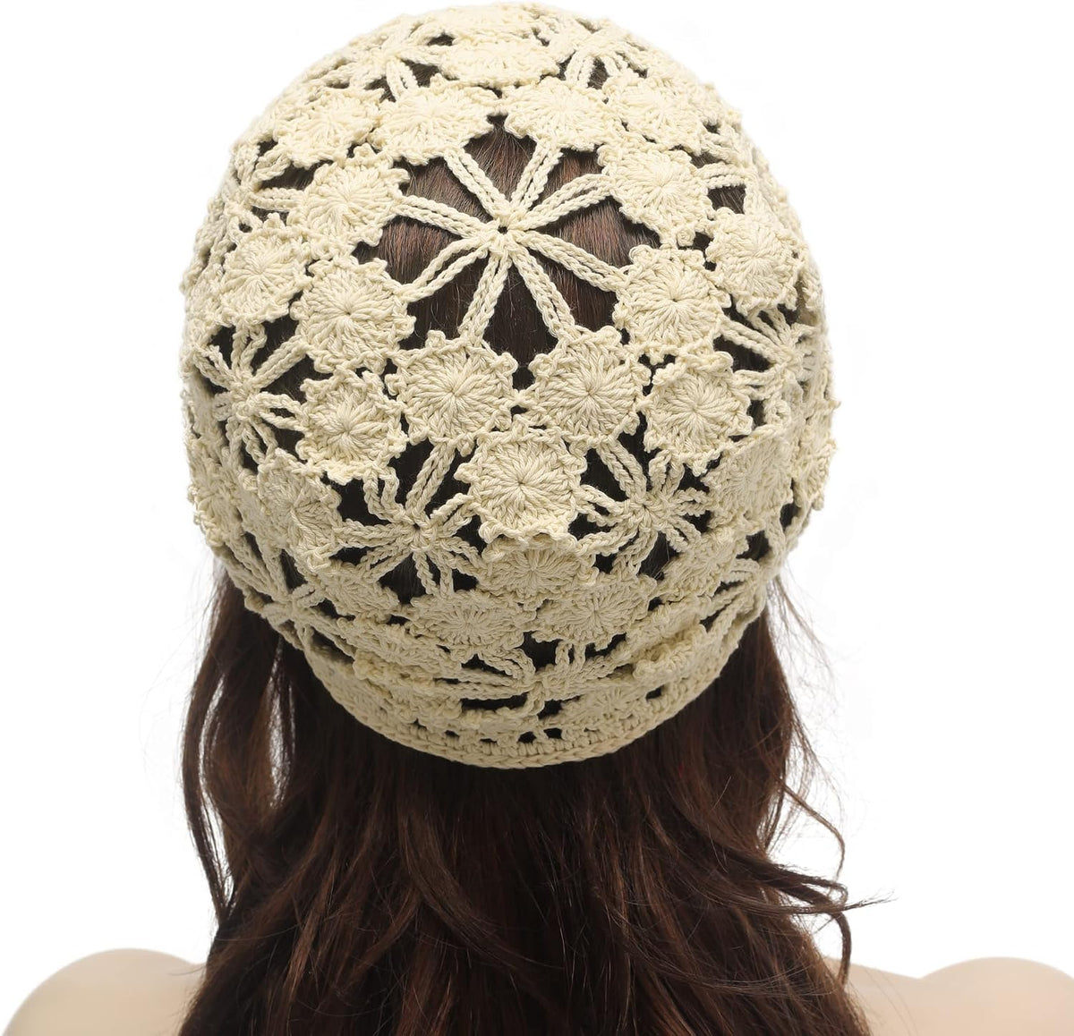 ZLYC Sombrero de ganchillo holgado de verano para mujer, gorra de c...