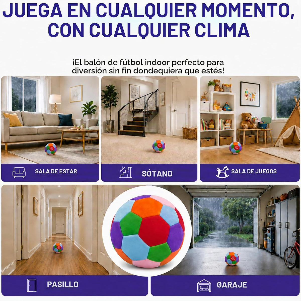 The House Ball - La pelota de fútbol original suave y segura para i...