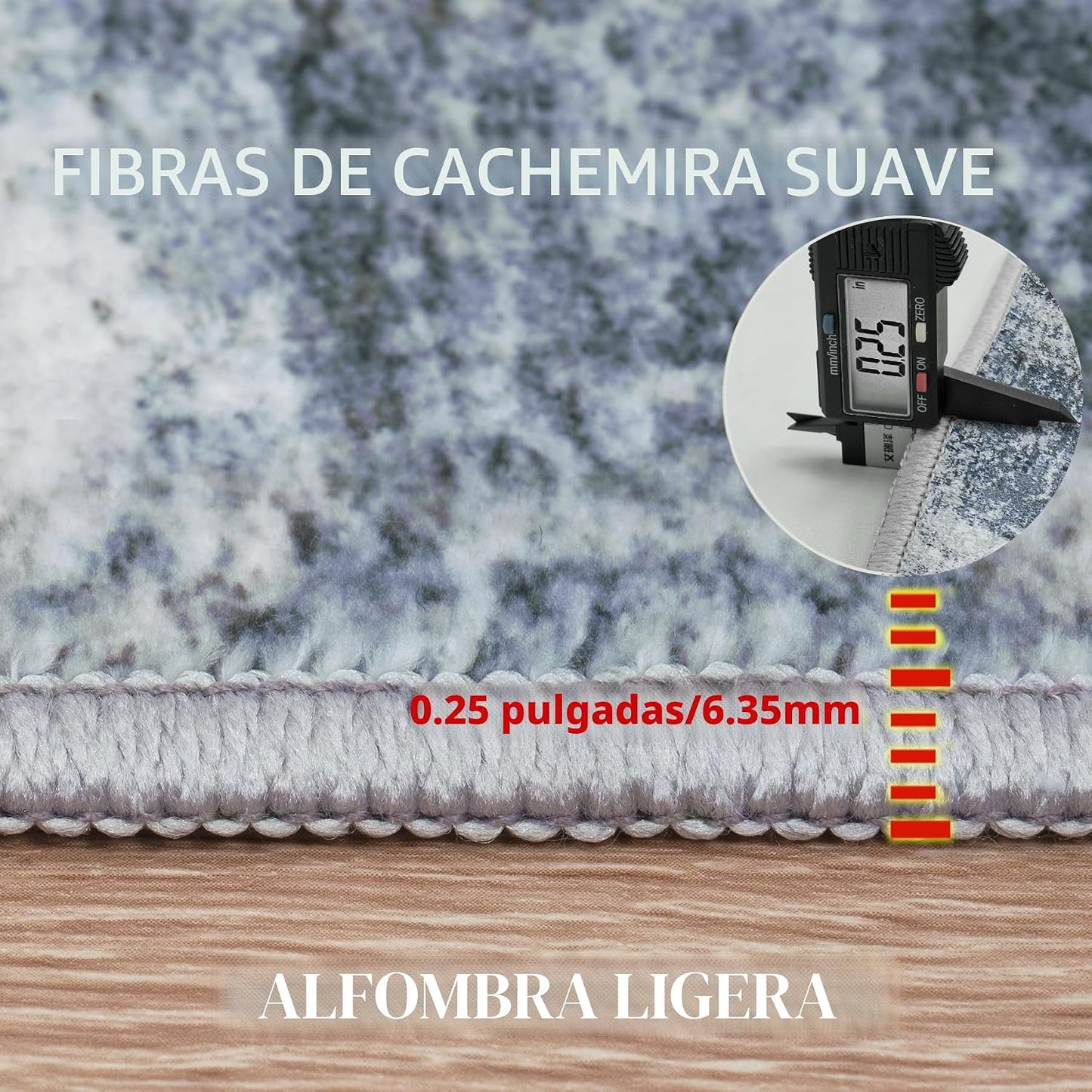 Alfombra de 8 x 10 pies, lavable, abstracta, grande, antideslizante...
