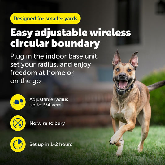 PetSafe Stay + Play Valla inalámbrica, cubre hasta 3\/4 de acre, pa...