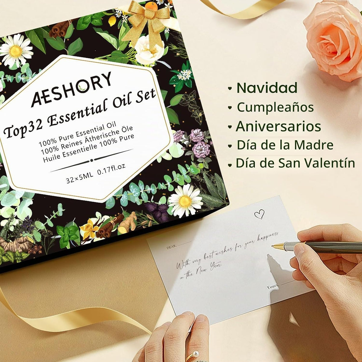 Juego de aceites esenciales \u2013 Kit de aceites esenciales de aro...