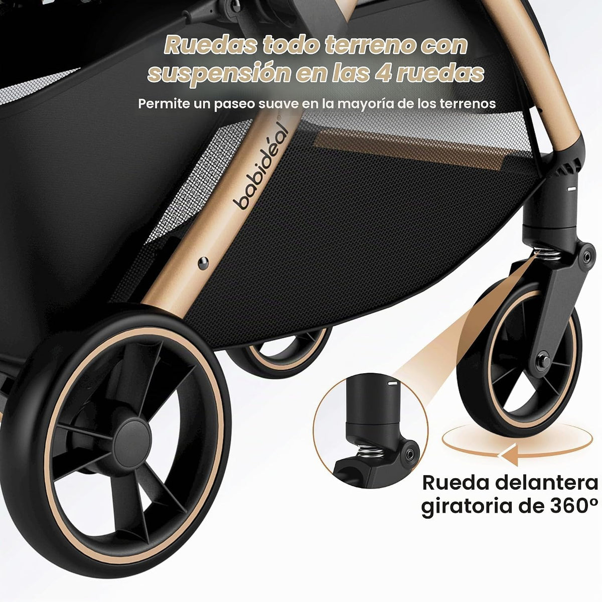 Babideal Cochecito de viaje ligero para avión \u2013 Cochecito de b...
