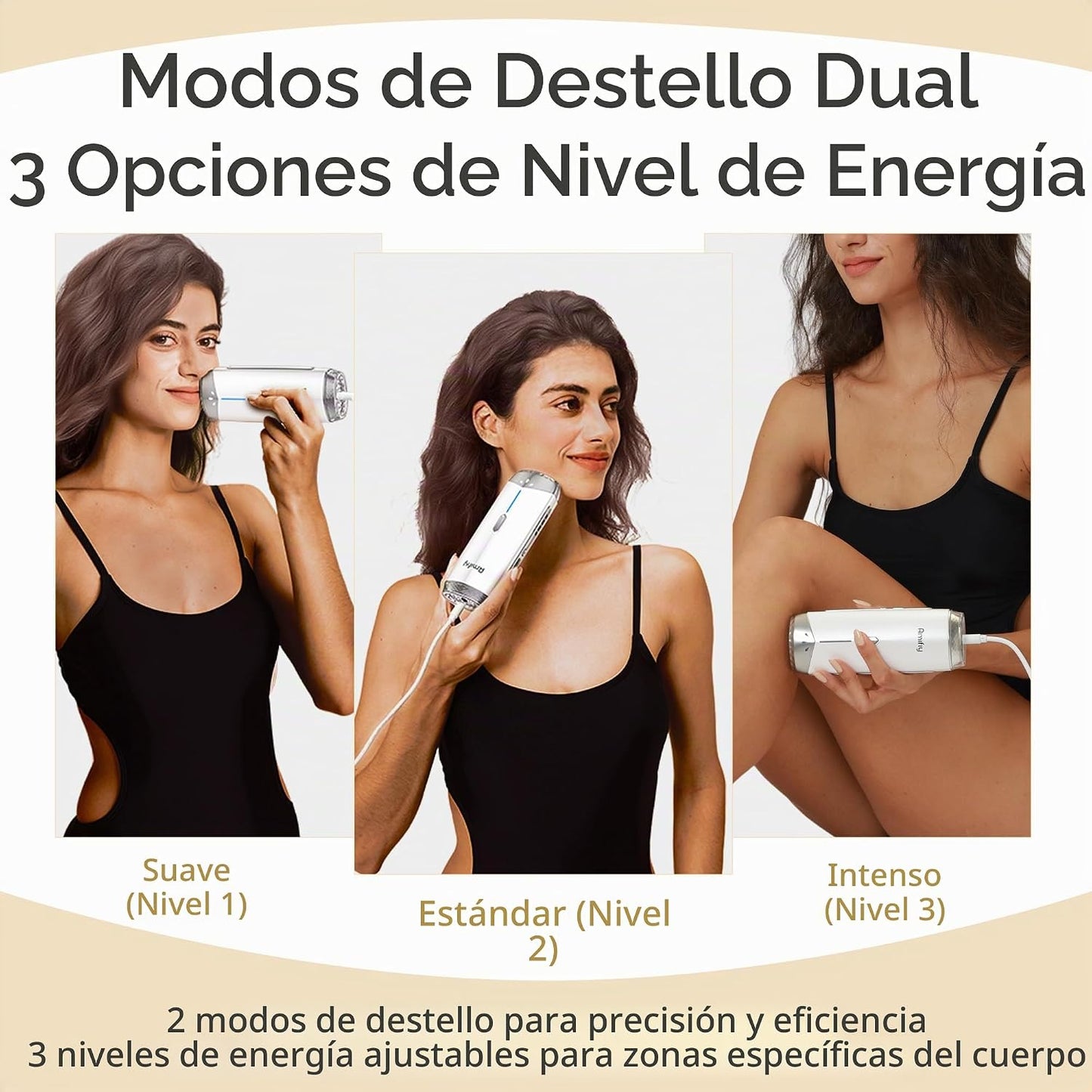 Dispositivo de depilación IPL de uso doméstico Amifiy con enfriamie...