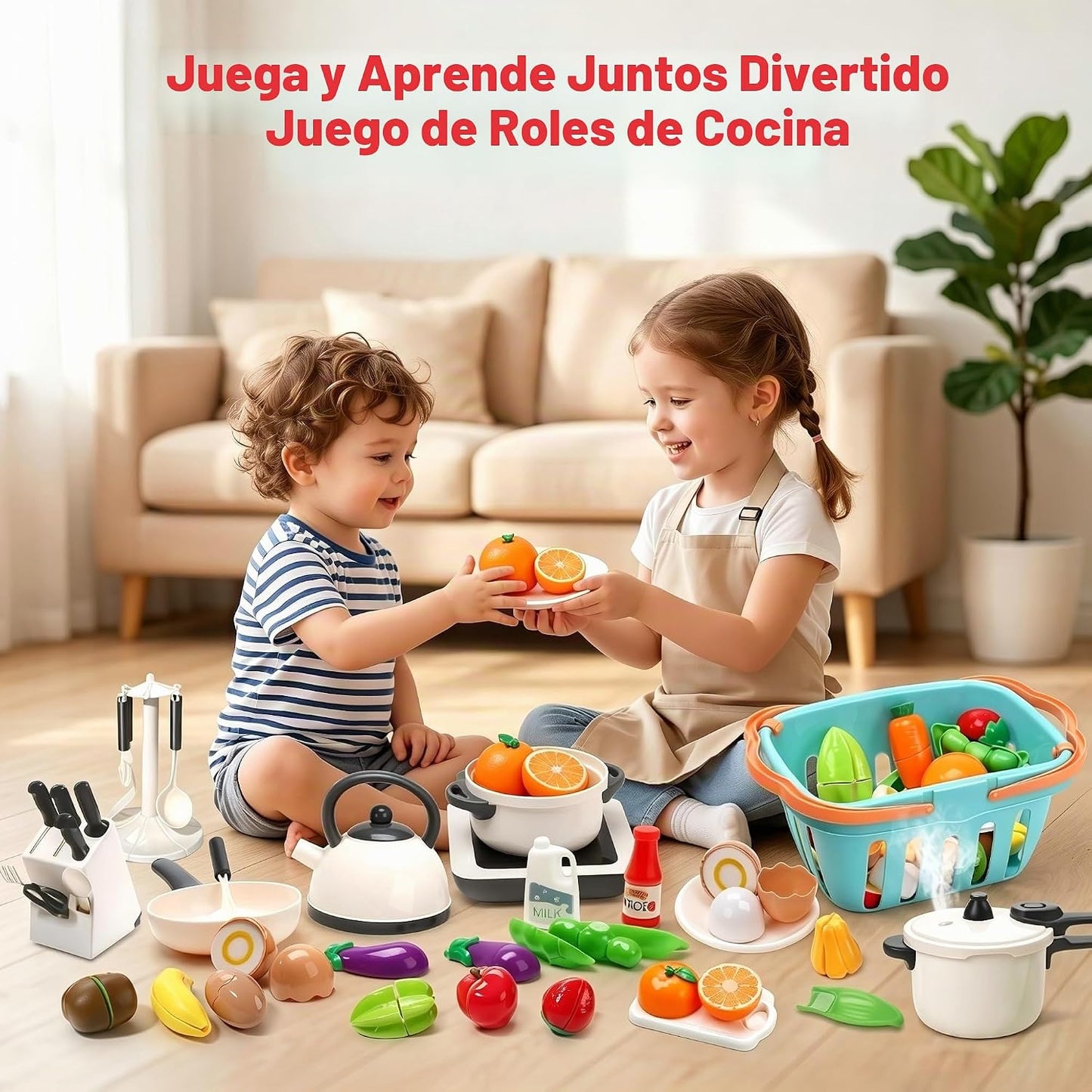CUTE STONE - Juguete de cocina de juego de roles con olla a presión...