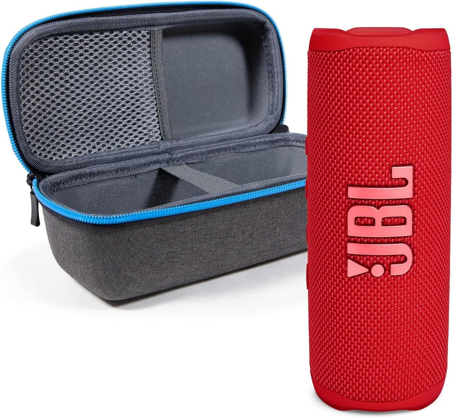 JBL Flip 6 (Rojo) + Paquete con divvi! Estuche protector de carcasa...