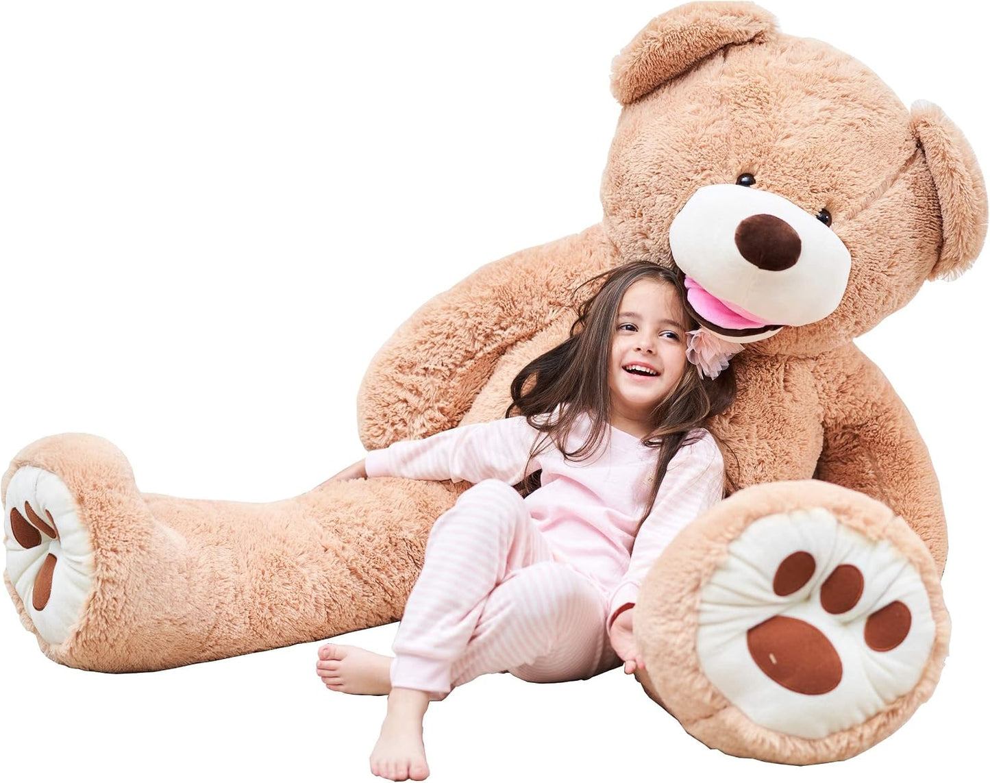 IKASA - Oso de peluche gigante, animales de juguete (Marrón, 63 pul...