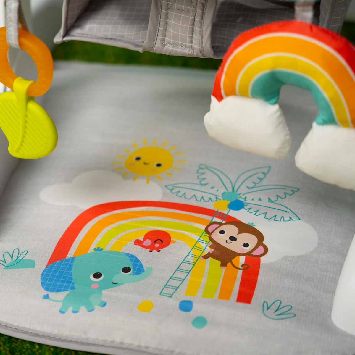 Bright Starts Learn-to-Sit - Asiento de piso para bebé, 2 posicione...