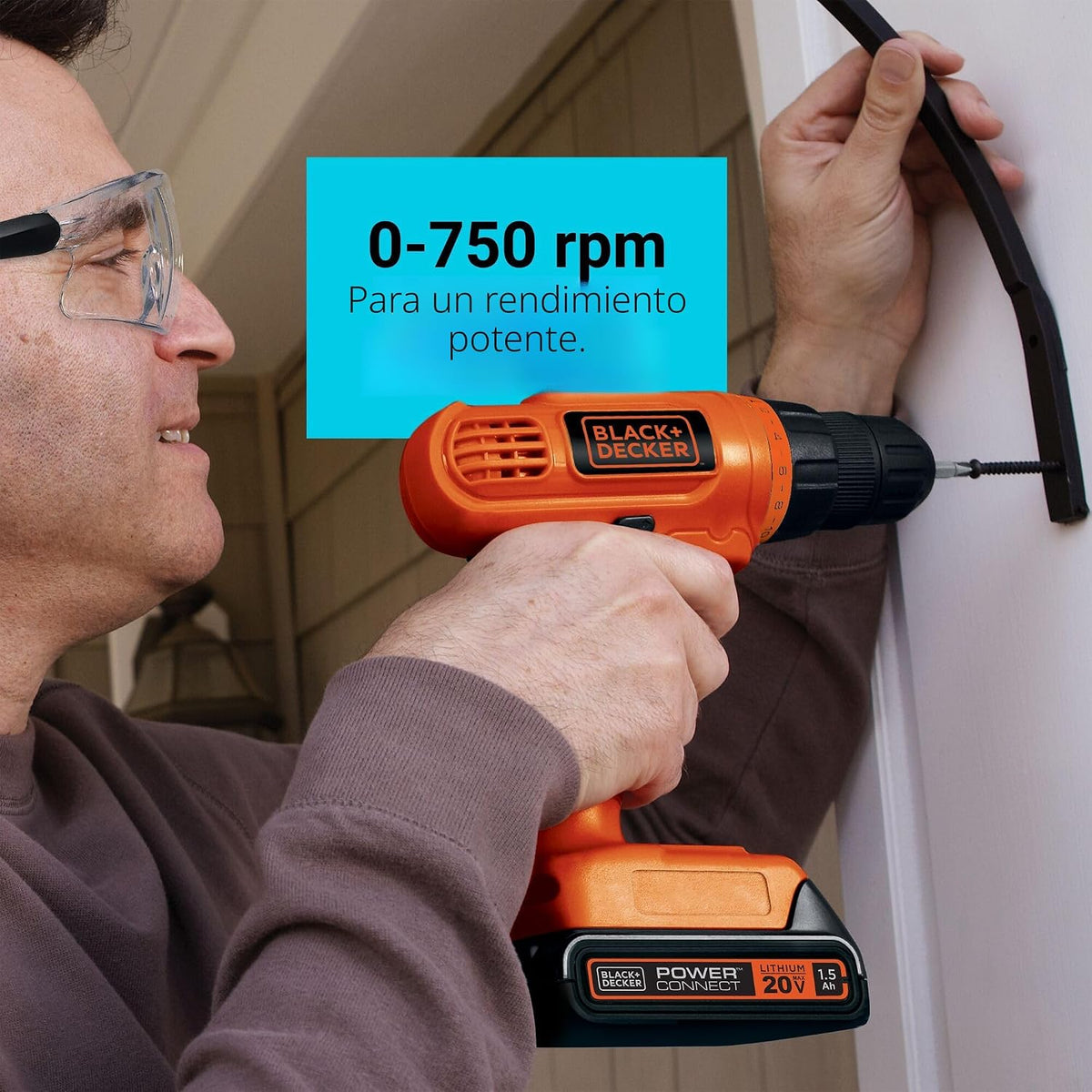 BLACK+DECKER 20 V MAX POWERCONNECT Taladro eléctrico inalámbrico Ta...