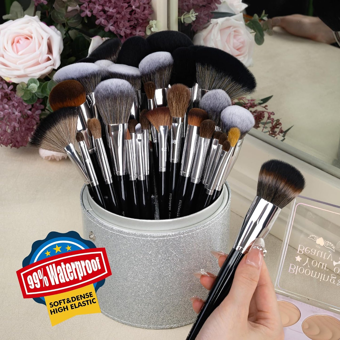 Bueart Design - Juego de 36 brochas de maquillaje profesional, para...