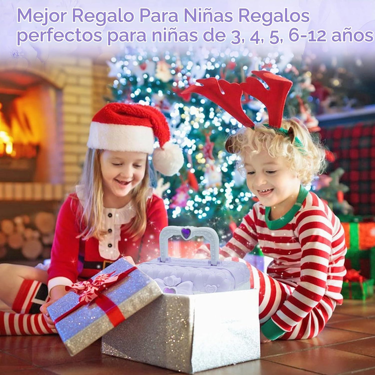 Juegos de maquillaje para niñas de 5 a 8 años, maquillaje lavable p...