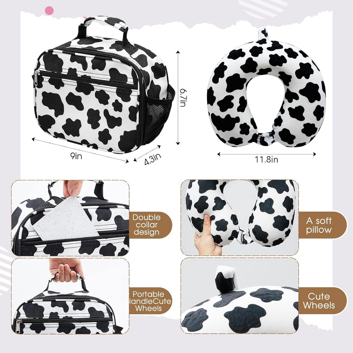 Set de 6 piezas de maleta para niños Redbaker, regalos para Navidad...