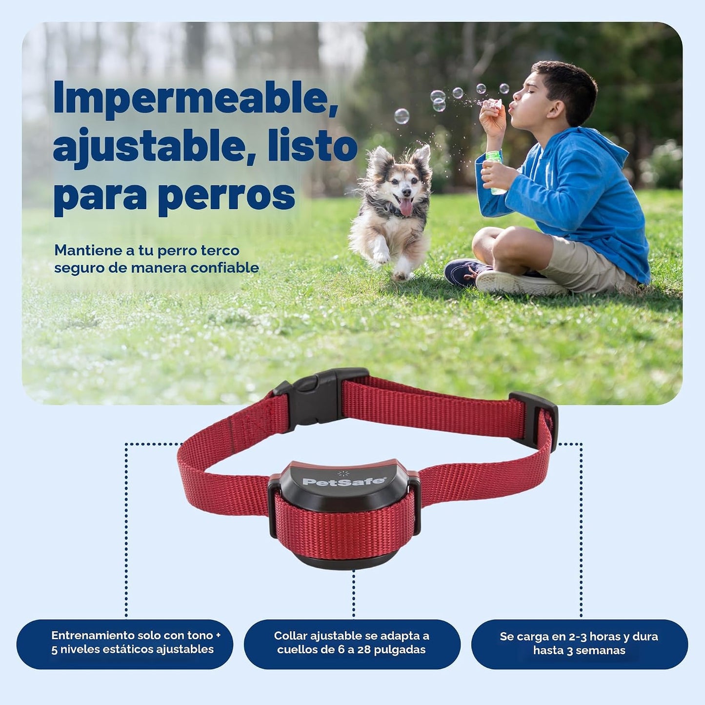 PetSafe Stay &amp; Play - Valla inalámbrica para 2 perros obstinado...