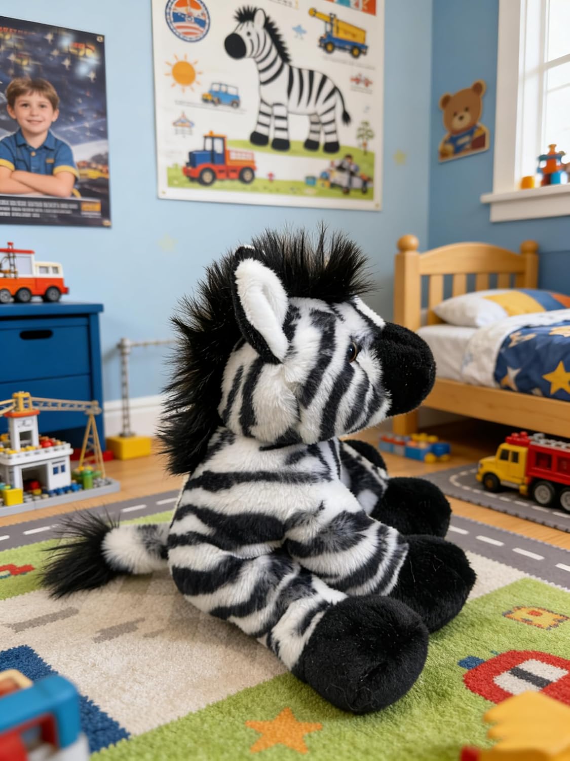YUKOUQIAN Peluche de cebra de 8 pulgadas para niñas y niños de Navi...