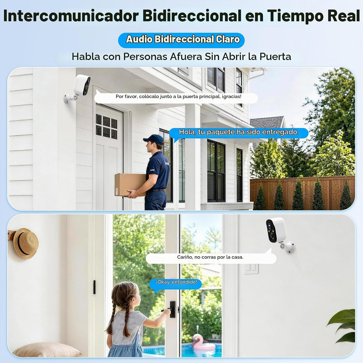 Nikoglly Paquete de 4 cámaras de seguridad inalámbricas Smart Guard...