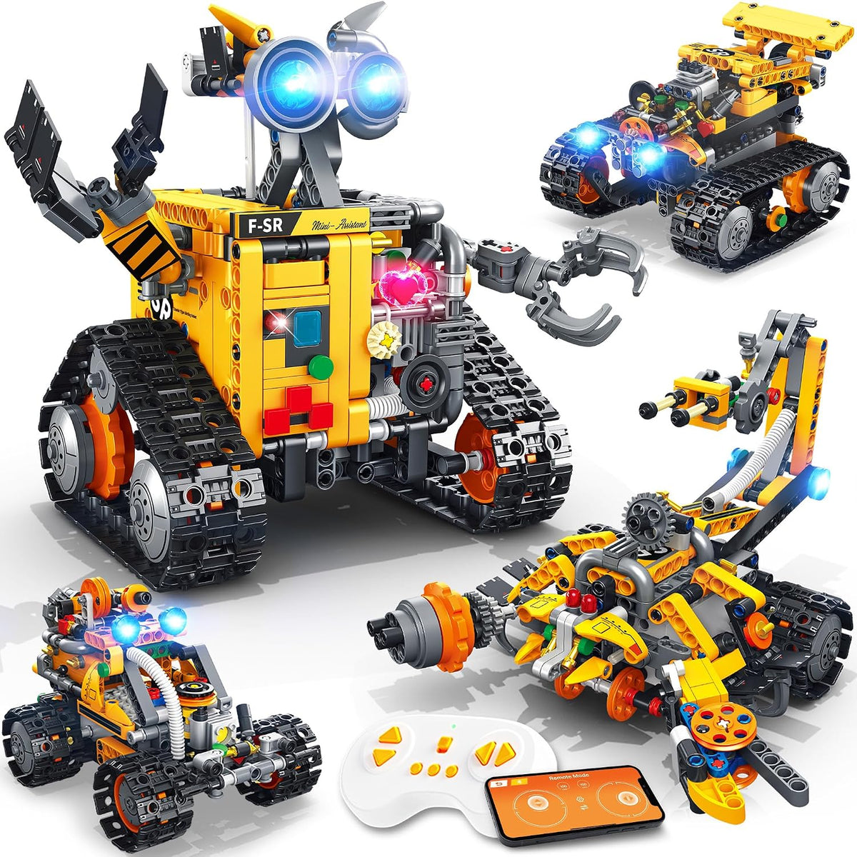 Kit de construcción de robot Demkia para niños y adultos, kit de ro...
