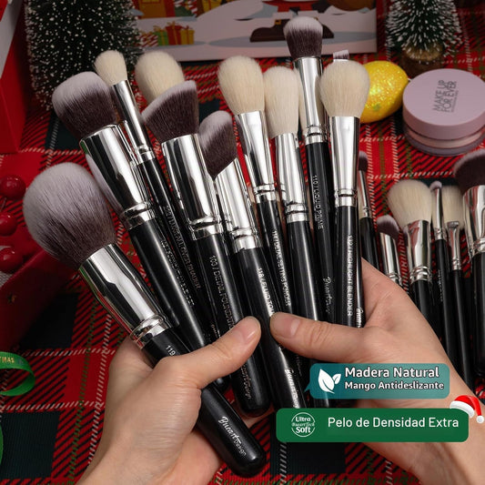 Conjunto de brochas de maquillaje profesional 32 piezas de pelo de...