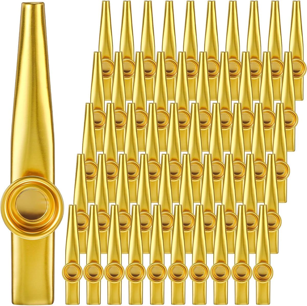 20 piezas de instrumentos musicales Kazoos de metal Kazoos de flaut...