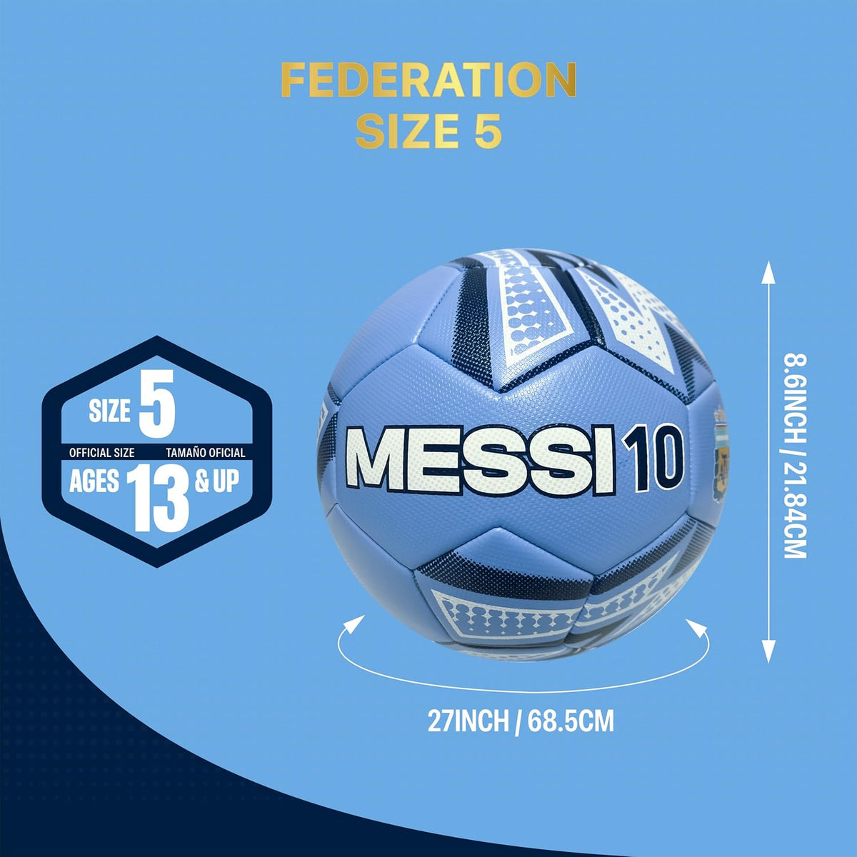 Icon Sports - Balón de fútbol oficialmente licenciado de la Asociac...