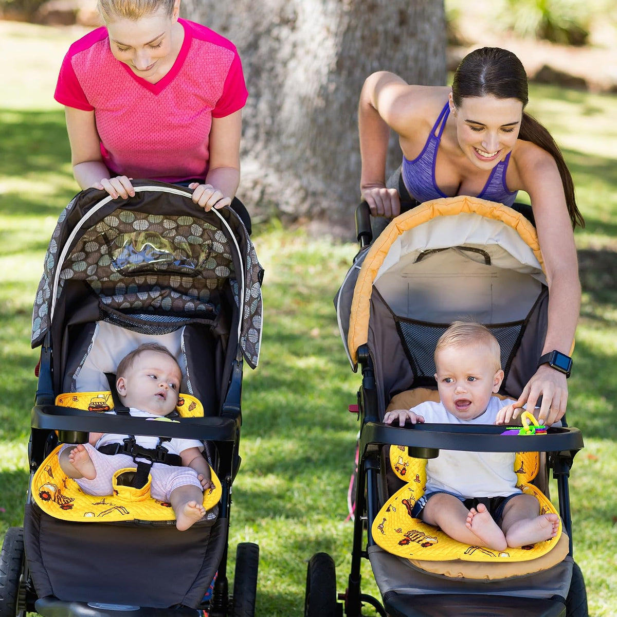 COOLBEBE - Paquete de 2 protectores de asiento de auto y cochecito,...