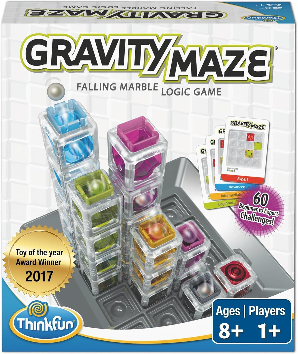 ThinkFun Gravity Maze - Juego de lógica con mármoles que caen - Jug...