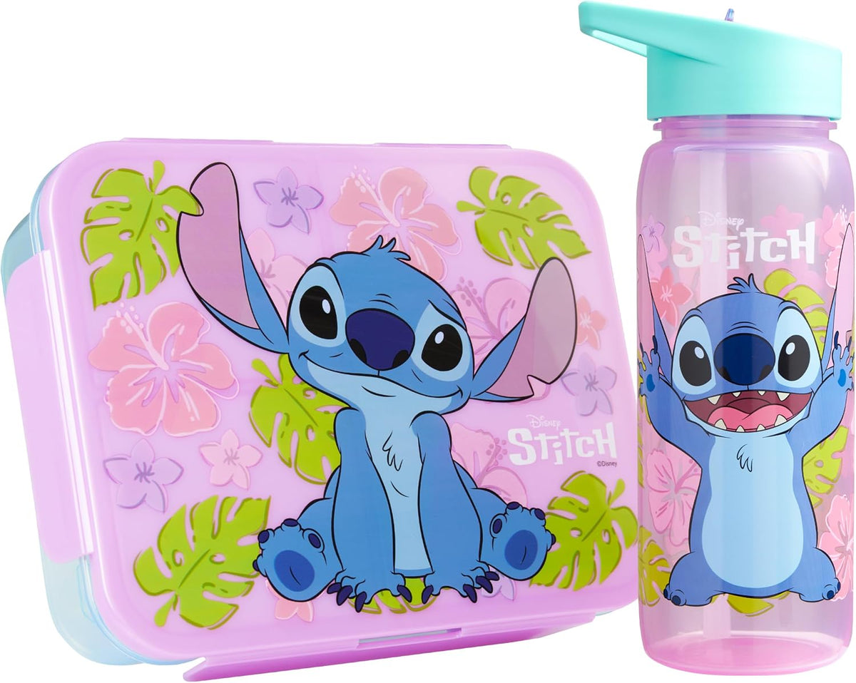Get Trend Disney Stitch - Juego de 2 cajas de almuerzo para niños c...