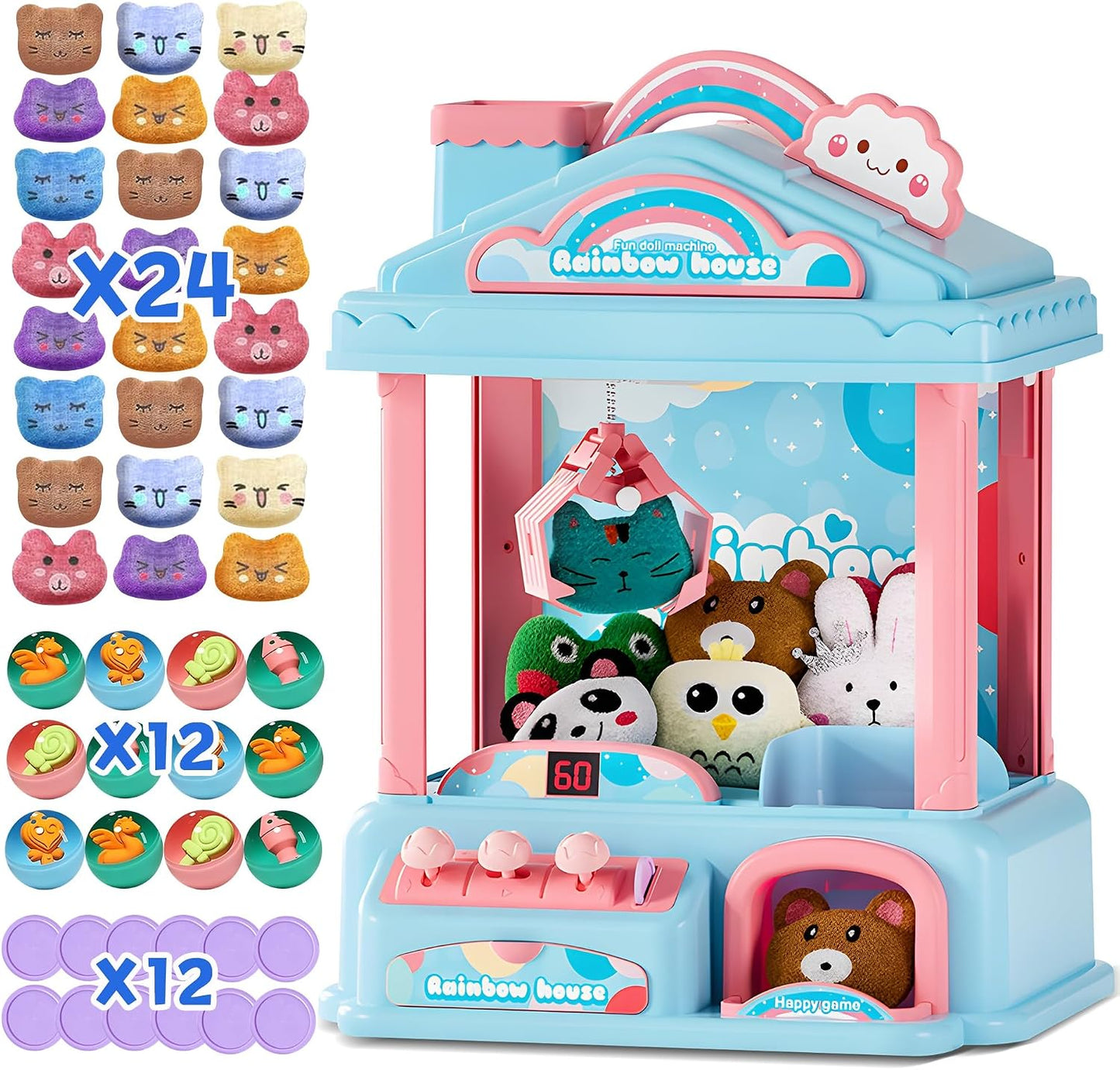 ROHSCE Mini máquina de garras para niños | Máquina expendedora eléc...