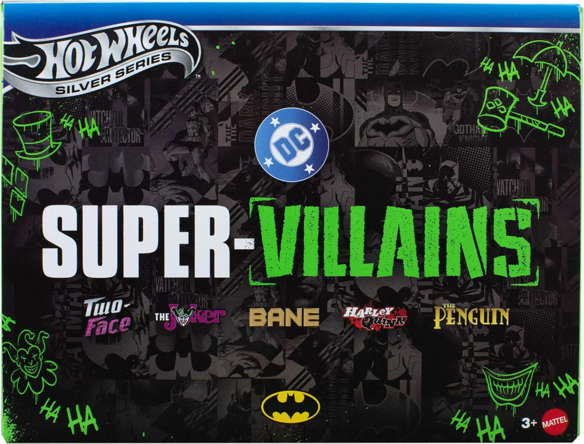 Hot Wheels Toy Cars, Batman - Juego de 5 unidades de 5 vehículos de...