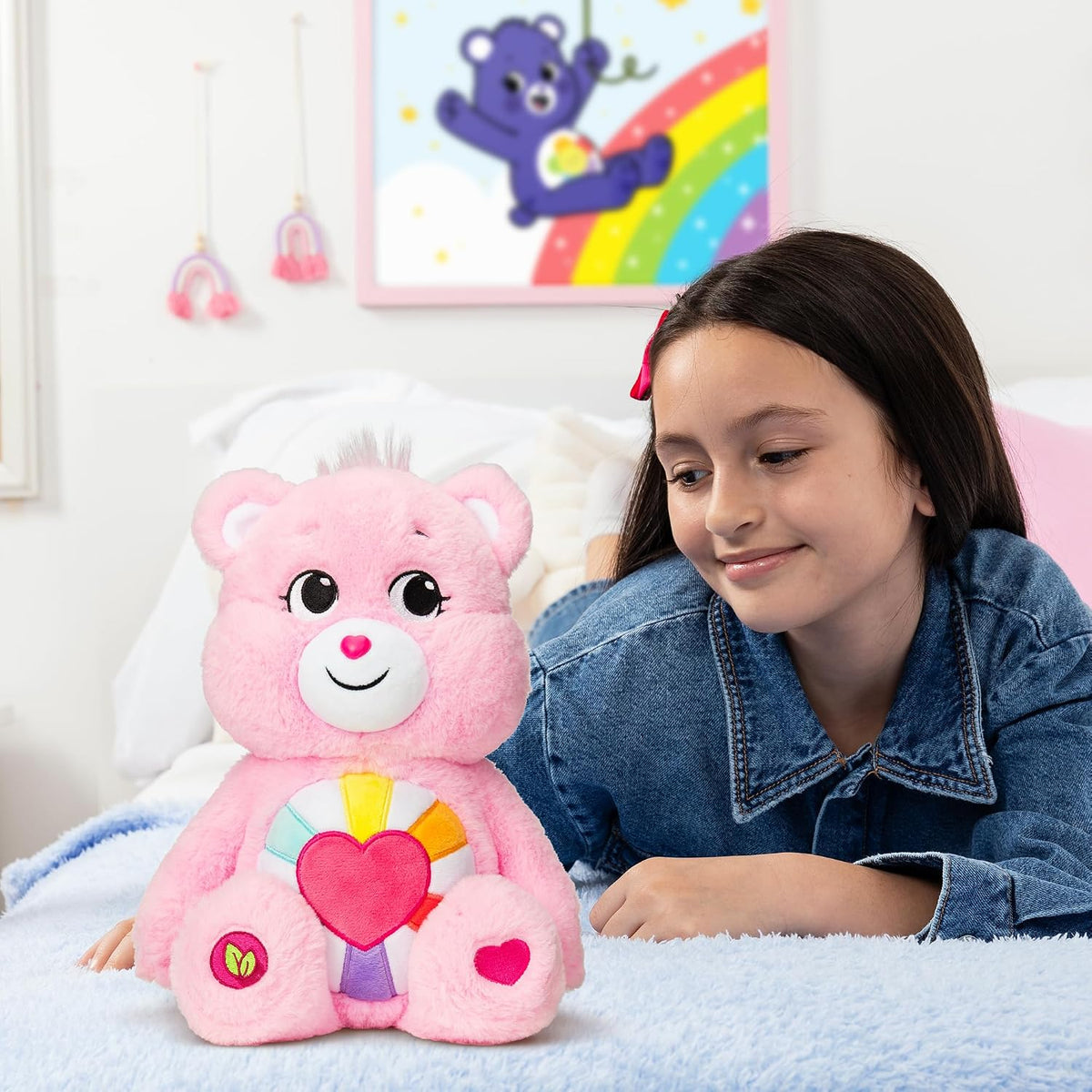 Care Bears Oso de peluche de corazón esperanzador - Tamaño mediano...