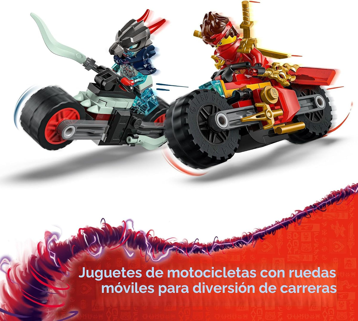 LEGO NINJAGO Motocicleta de Carreras de Velocidad de Kai - Juguete...