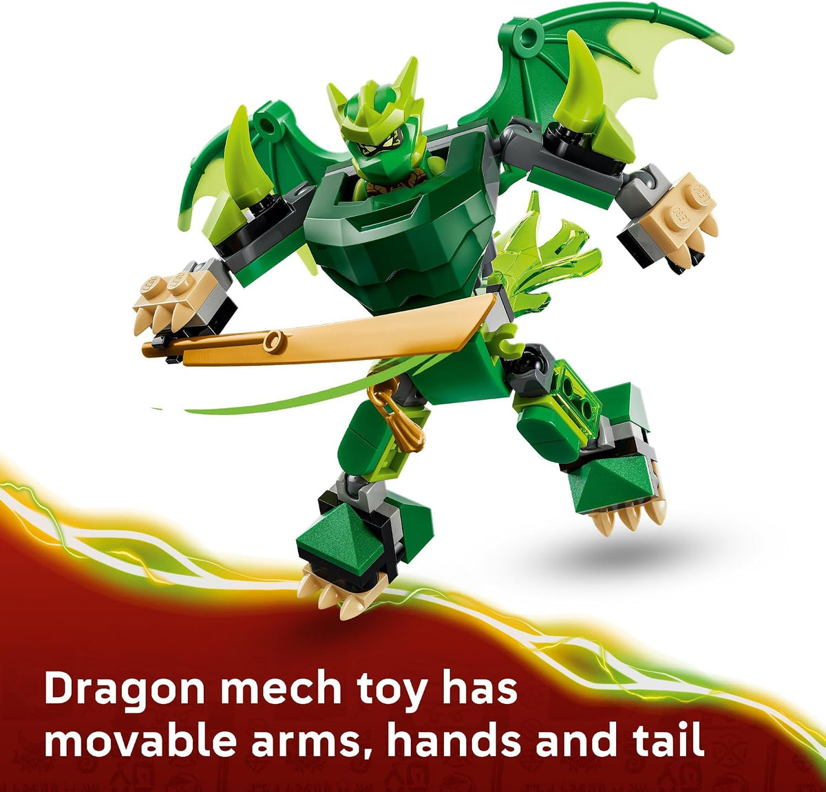 LEGO NINJAGO Paquete de batalla mecánico dragón de Lloyd 71862 | Ju...