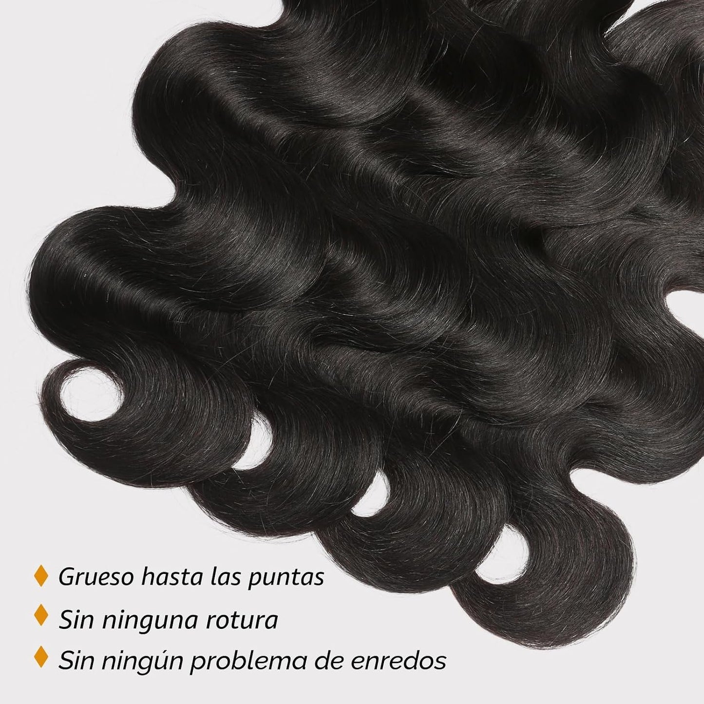 CSCHS Manojos de Cabello Humano 12A de 22, 24, 26 Pulgadas Manojos...