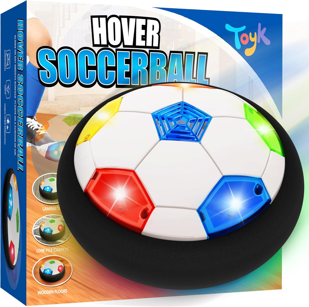 Pelota de Fútbol Hover para Niños, Pelota de Fútbol Iluminada para...
