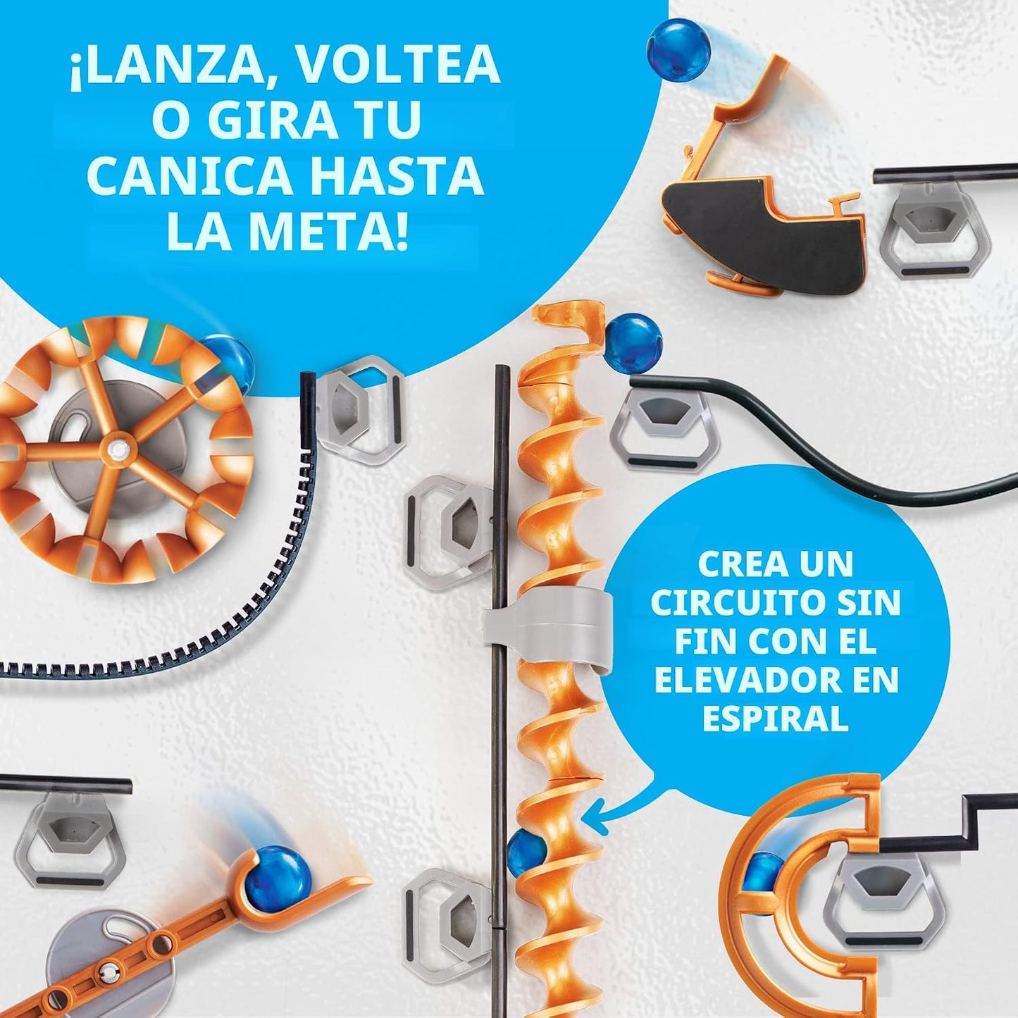 National Geographic Magnetic Marble Run - Juego de construcción STE...