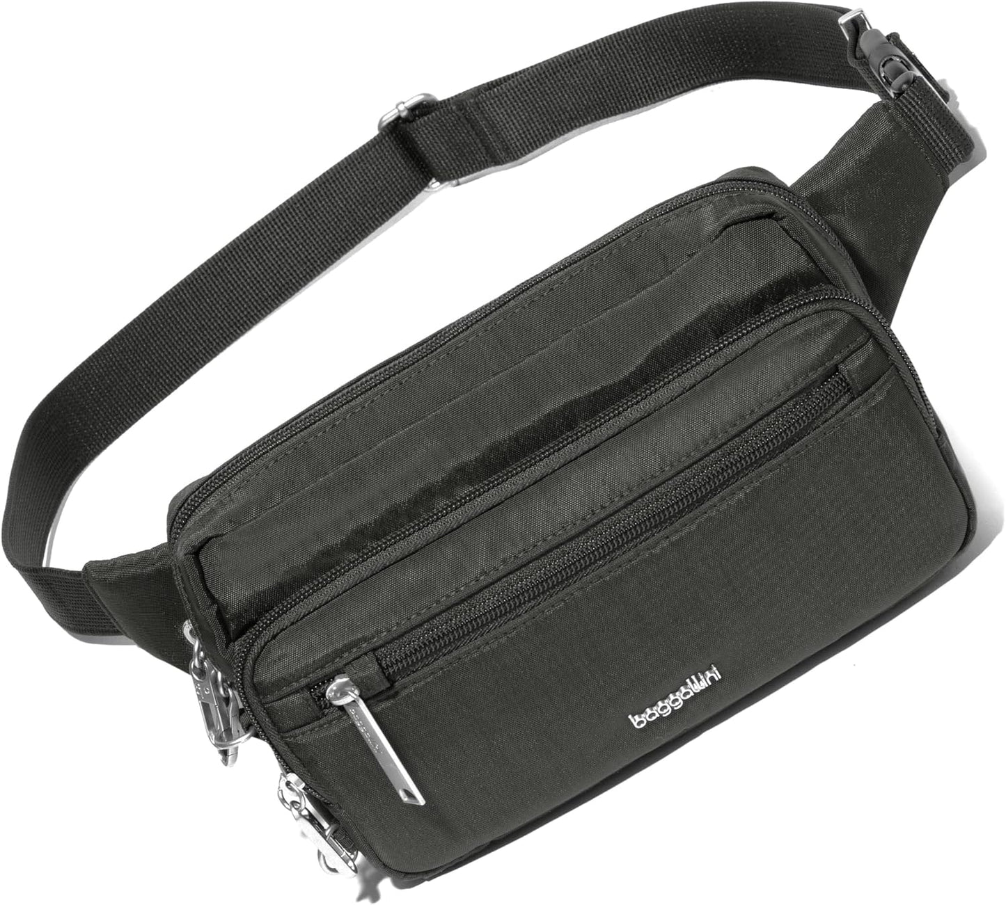Baggallini Securtex - Riñonera antirrobo de 8.8 x 5.5 pulgadas, bol...