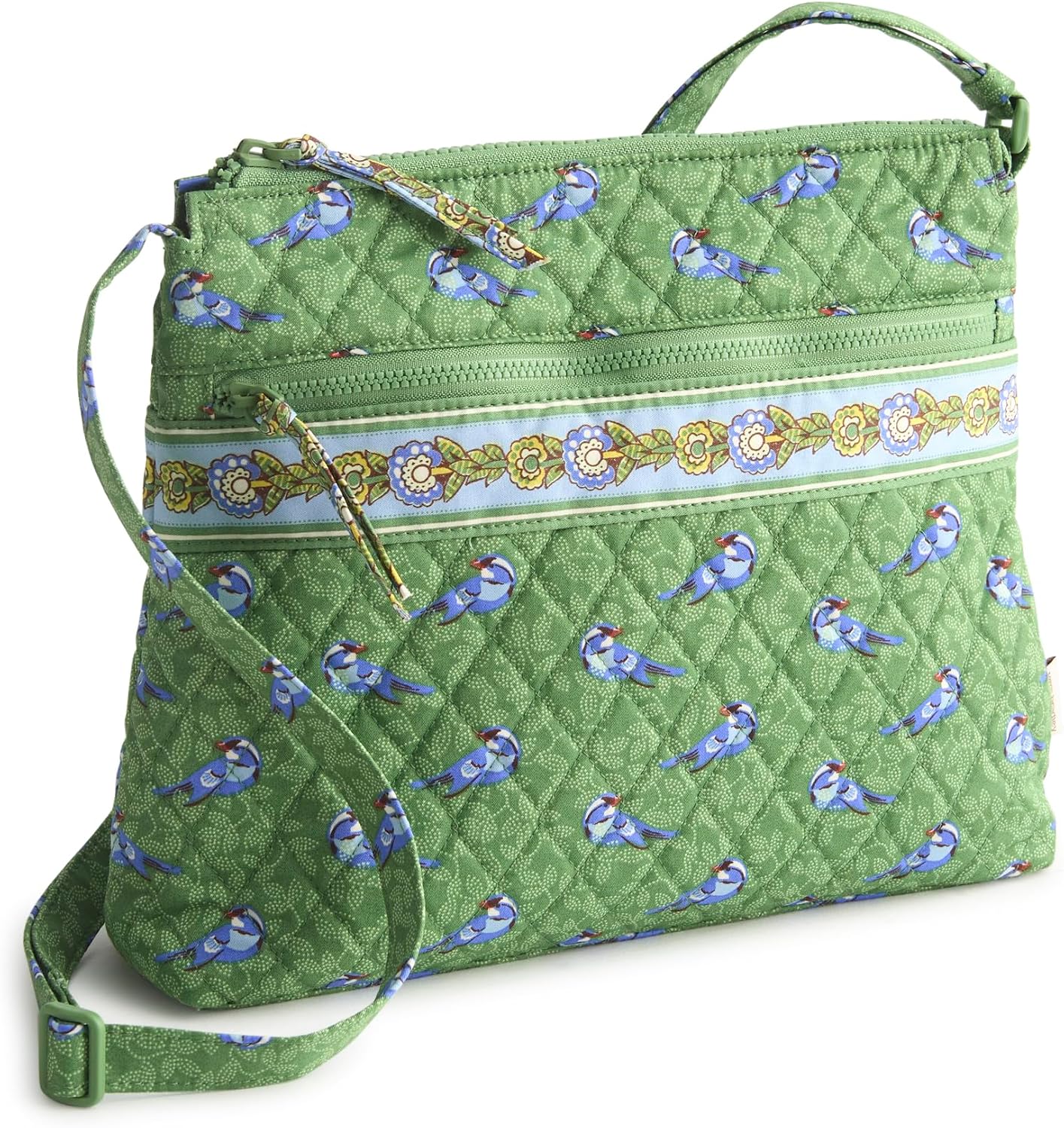 Vera Bradley Bolso cruzado hipster de algodón de primera calidad co...