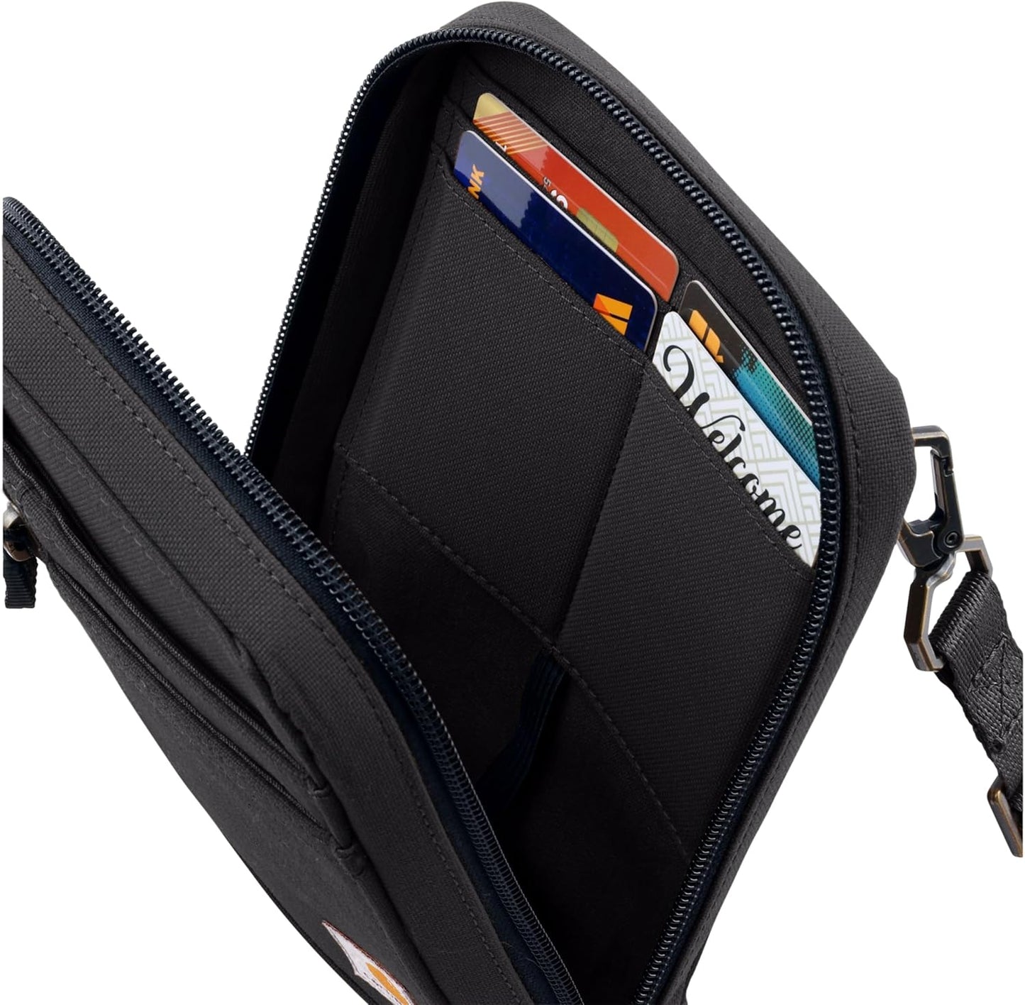 Carhartt Cartera cruzada de nailon 700D, perfecta para conciertos y...