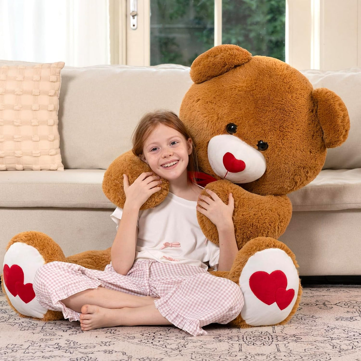 MaoGoLan Oso de peluche gigante de 47", oso de peluche grande a...