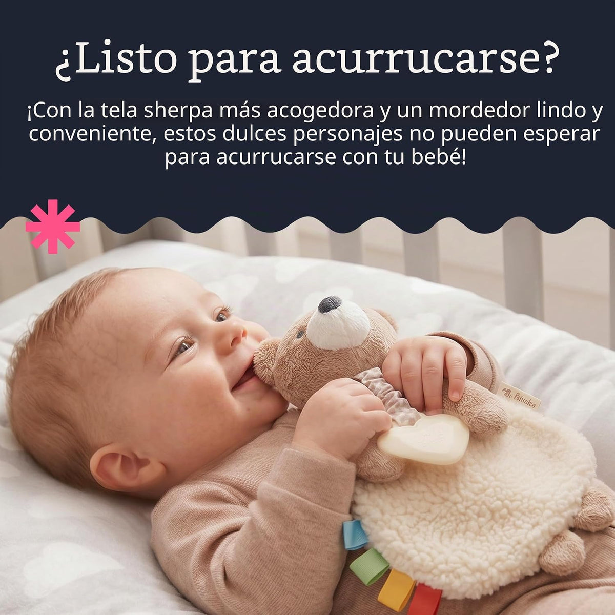 Itzy Ritzy - Itzy Lovey incluye mordedor - Baby Lovey con mordedor,...