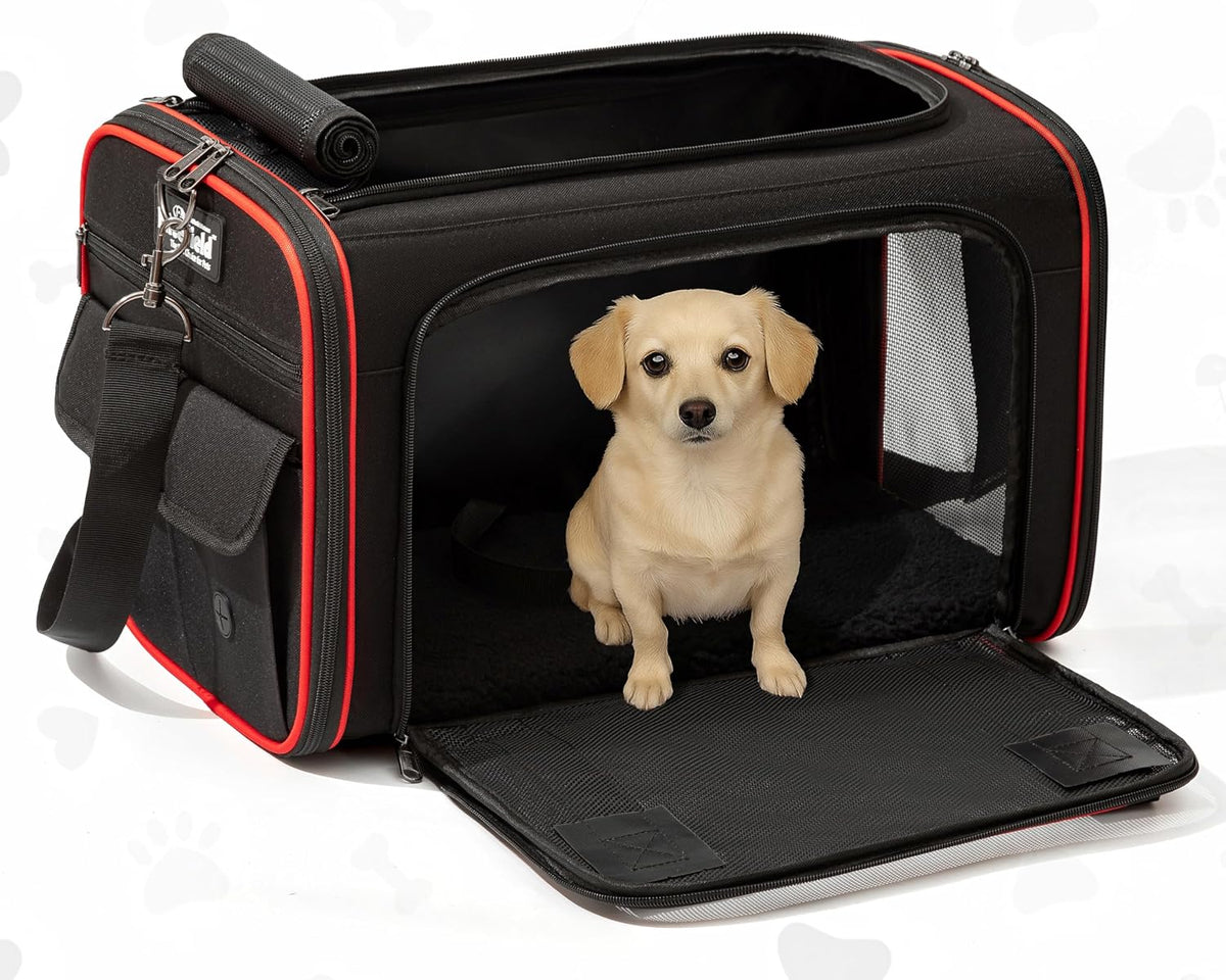 EliteField Transportador de mascotas de lados suaves (aprobado por...