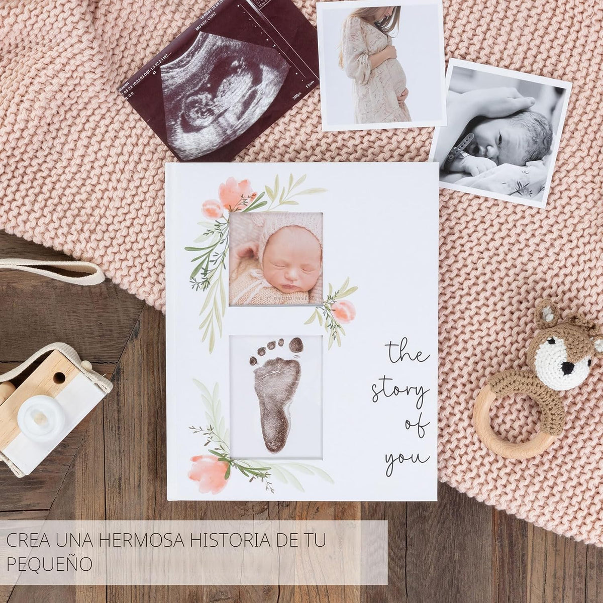 Libro de recuerdo para bebés, libro de hitos para bebé simple para...