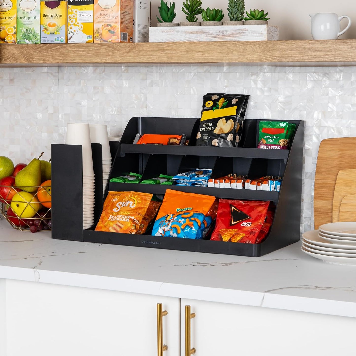 Mind Reader "Pioneer breakroom Organizador 11 Compartimiento condim...