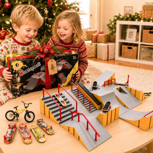 Juego de juguetes 14 en 1 para niños con 8 patinetas y bicicleta |...